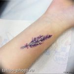 фото тату лаванда 24.12.2018 №037 - photo tattoo lavender - tattoo-photo.ru