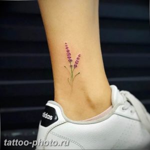 фото тату лаванда 24.12.2018 №053 - photo tattoo lavender - tattoo-photo.ru