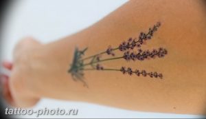 фото тату лаванда 24.12.2018 №077 - photo tattoo lavender - tattoo-photo.ru