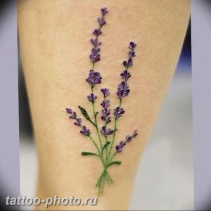 фото тату лаванда 24.12.2018 №079 - photo tattoo lavender - tattoo-photo.ru