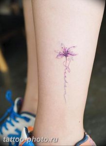 фото тату лаванда 24.12.2018 №084 - photo tattoo lavender - tattoo-photo.ru