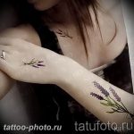 фото тату лаванда 24.12.2018 №086 - photo tattoo lavender - tattoo-photo.ru