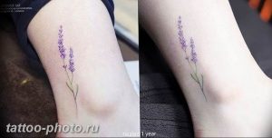 фото тату лаванда 24.12.2018 №092 - photo tattoo lavender - tattoo-photo.ru