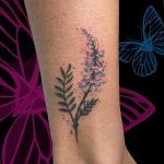 фото тату лаванда 24.12.2018 №098 - photo tattoo lavender - tattoo-photo.ru