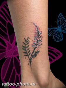 фото тату лаванда 24.12.2018 №098 - photo tattoo lavender - tattoo-photo.ru