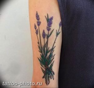 фото тату лаванда 24.12.2018 №102 - photo tattoo lavender - tattoo-photo.ru