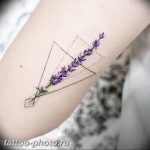 фото тату лаванда 24.12.2018 №105 - photo tattoo lavender - tattoo-photo.ru