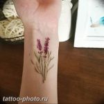 фото тату лаванда 24.12.2018 №114 - photo tattoo lavender - tattoo-photo.ru