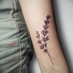 фото тату лаванда 24.12.2018 №124 - photo tattoo lavender - tattoo-photo.ru