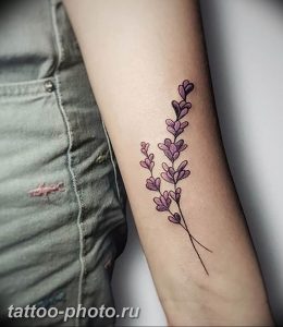 фото тату лаванда 24.12.2018 №124 - photo tattoo lavender - tattoo-photo.ru