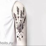 фото тату лаванда 24.12.2018 №125 - photo tattoo lavender - tattoo-photo.ru