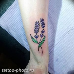 фото тату лаванда 24.12.2018 №127 - photo tattoo lavender - tattoo-photo.ru