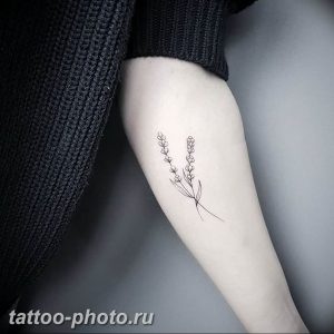 фото тату лаванда 24.12.2018 №130 - photo tattoo lavender - tattoo-photo.ru