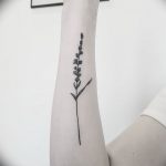 фото тату лаванда 24.12.2018 №131 - photo tattoo lavender - tattoo-photo.ru