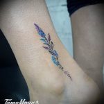 фото тату лаванда 24.12.2018 №132 - photo tattoo lavender - tattoo-photo.ru