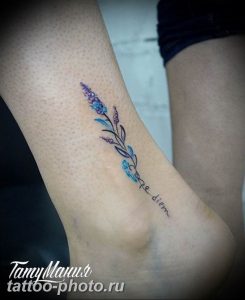 фото тату лаванда 24.12.2018 №132 - photo tattoo lavender - tattoo-photo.ru
