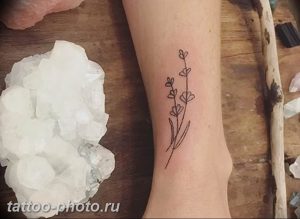 фото тату лаванда 24.12.2018 №134 - photo tattoo lavender - tattoo-photo.ru