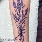 фото тату лаванда 24.12.2018 №137 - photo tattoo lavender - tattoo-photo.ru
