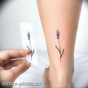 фото тату лаванда 24.12.2018 №140 - photo tattoo lavender - tattoo-photo.ru