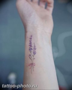 фото тату лаванда 24.12.2018 №142 - photo tattoo lavender - tattoo-photo.ru