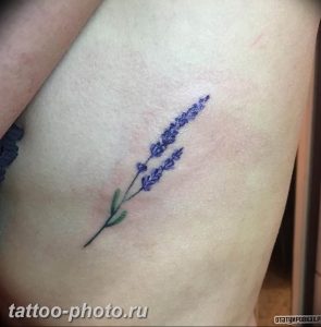 фото тату лаванда 24.12.2018 №143 - photo tattoo lavender - tattoo-photo.ru