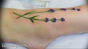 фото тату лаванда 24.12.2018 №144 - photo tattoo lavender - tattoo-photo.ru