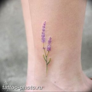 фото тату лаванда 24.12.2018 №148 - photo tattoo lavender - tattoo-photo.ru
