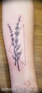 фото тату лаванда 24.12.2018 №149 - photo tattoo lavender - tattoo-photo.ru
