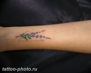 фото тату лаванда 24.12.2018 №153 - photo tattoo lavender - tattoo-photo.ru