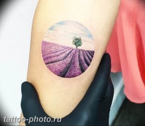 фото тату лаванда 24.12.2018 №156 - photo tattoo lavender - tattoo-photo.ru