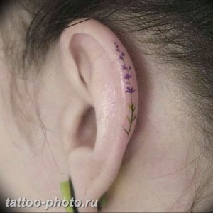 фото тату лаванда 24.12.2018 №164 - photo tattoo lavender - tattoo-photo.ru
