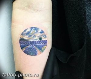фото тату лаванда 24.12.2018 №168 - photo tattoo lavender - tattoo-photo.ru