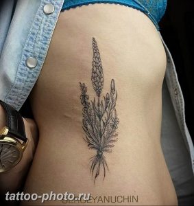 фото тату лаванда 24.12.2018 №177 - photo tattoo lavender - tattoo-photo.ru