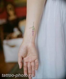 фото тату лаванда 24.12.2018 №178 - photo tattoo lavender - tattoo-photo.ru