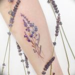 фото тату лаванда 24.12.2018 №180 - photo tattoo lavender - tattoo-photo.ru