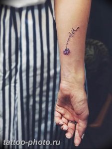 фото тату лаванда 24.12.2018 №184 - photo tattoo lavender - tattoo-photo.ru