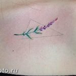 фото тату лаванда 24.12.2018 №186 - photo tattoo lavender - tattoo-photo.ru