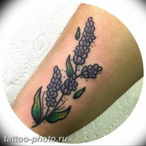 фото тату лаванда 24.12.2018 №187 - photo tattoo lavender - tattoo-photo.ru