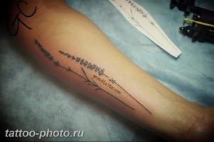 фото тату лаванда 24.12.2018 №190 - photo tattoo lavender - tattoo-photo.ru