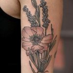 фото тату лаванда 24.12.2018 №194 - photo tattoo lavender - tattoo-photo.ru