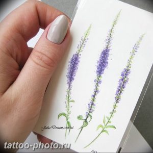 фото тату лаванда 24.12.2018 №204 - photo tattoo lavender - tattoo-photo.ru
