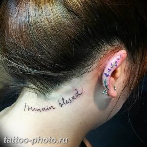 фото тату лаванда 24.12.2018 №207 - photo tattoo lavender - tattoo-photo.ru