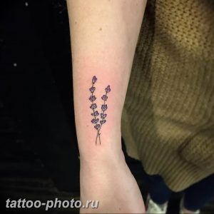 фото тату лаванда 24.12.2018 №211 - photo tattoo lavender - tattoo-photo.ru