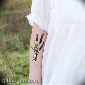 фото тату лаванда 24.12.2018 №217 - photo tattoo lavender - tattoo-photo.ru