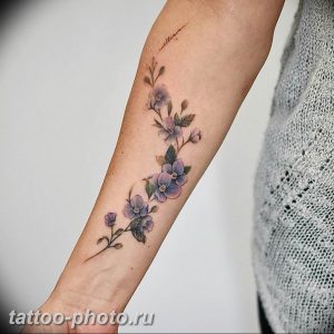 фото тату лаванда 24.12.2018 №221 - photo tattoo lavender - tattoo-photo.ru