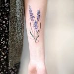 фото тату лаванда 24.12.2018 №224 - photo tattoo lavender - tattoo-photo.ru