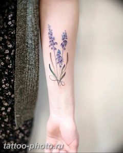 фото тату лаванда 24.12.2018 №224 - photo tattoo lavender - tattoo-photo.ru