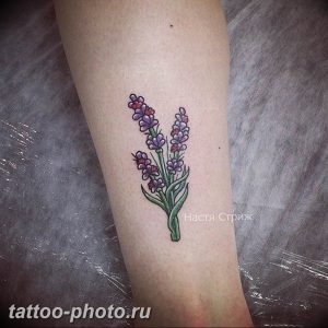 фото тату лаванда 24.12.2018 №232 - photo tattoo lavender - tattoo-photo.ru
