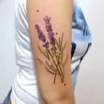 фото тату лаванда 24.12.2018 №237 - photo tattoo lavender - tattoo-photo.ru