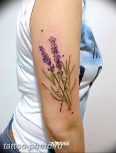 фото тату лаванда 24.12.2018 №237 - photo tattoo lavender - tattoo-photo.ru